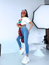 "HAWAII" DJ2614 denim pants - BLUE